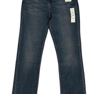 Stylish Dark Blue Straight Leg Jeans for Women